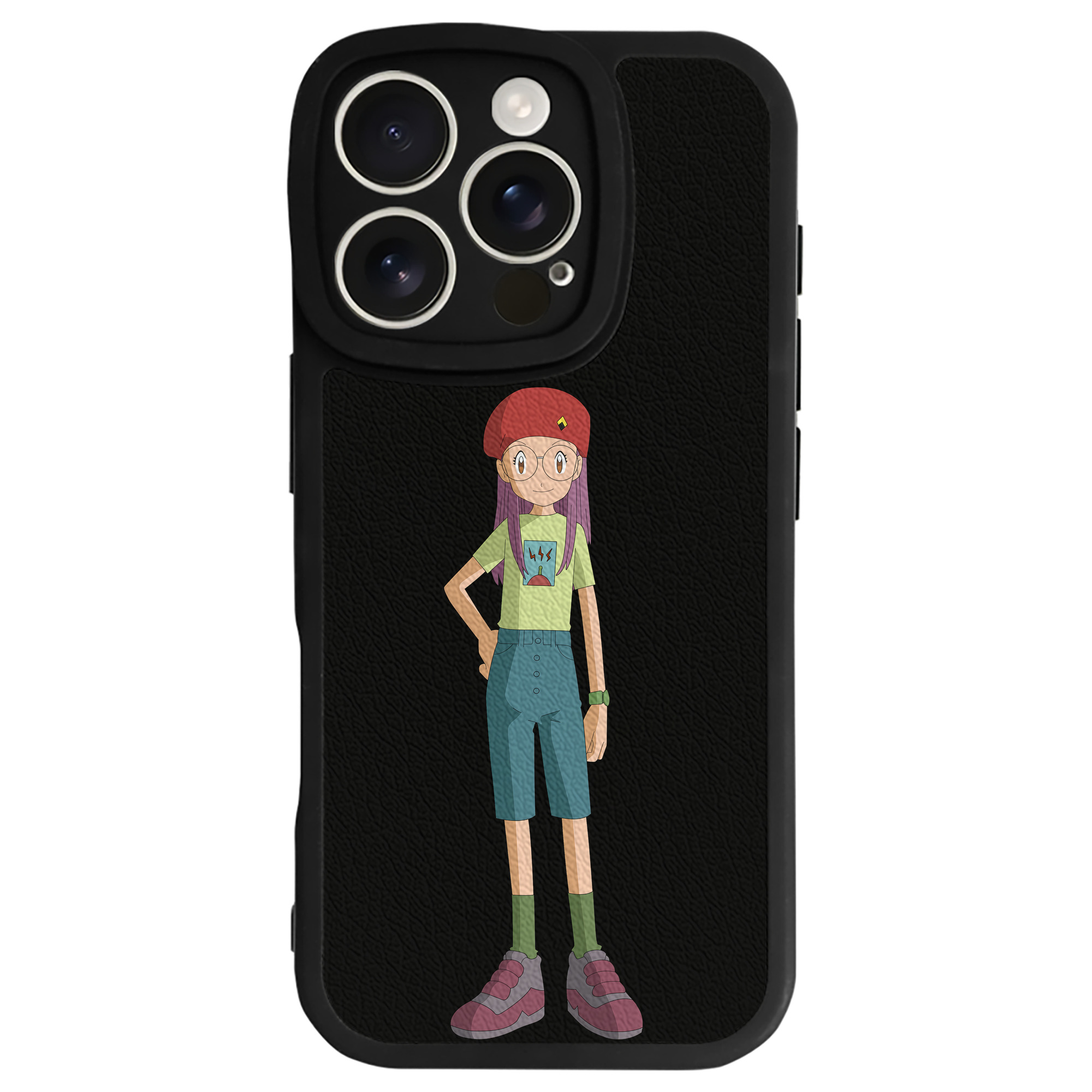（画像用） Digimon デジタルモンスター/デジモン 【iPhone 16シリーズ対応】シリコンスマホケース（レザー調） 材質：シリコン